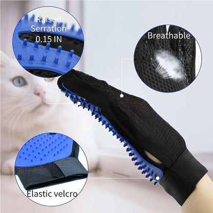 Pet Shedding & Grooming Gloves – Gentle Deshedding for Dogs & Cats (Pair)